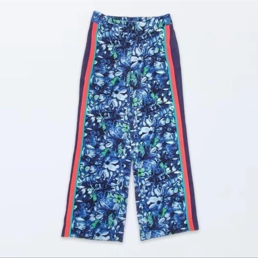 LOFT Blue and White Trousers for Effortless Style